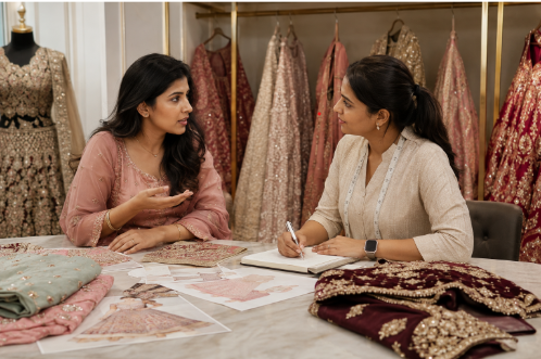 Custom Bridal Dress Stitching in Coimbatore
