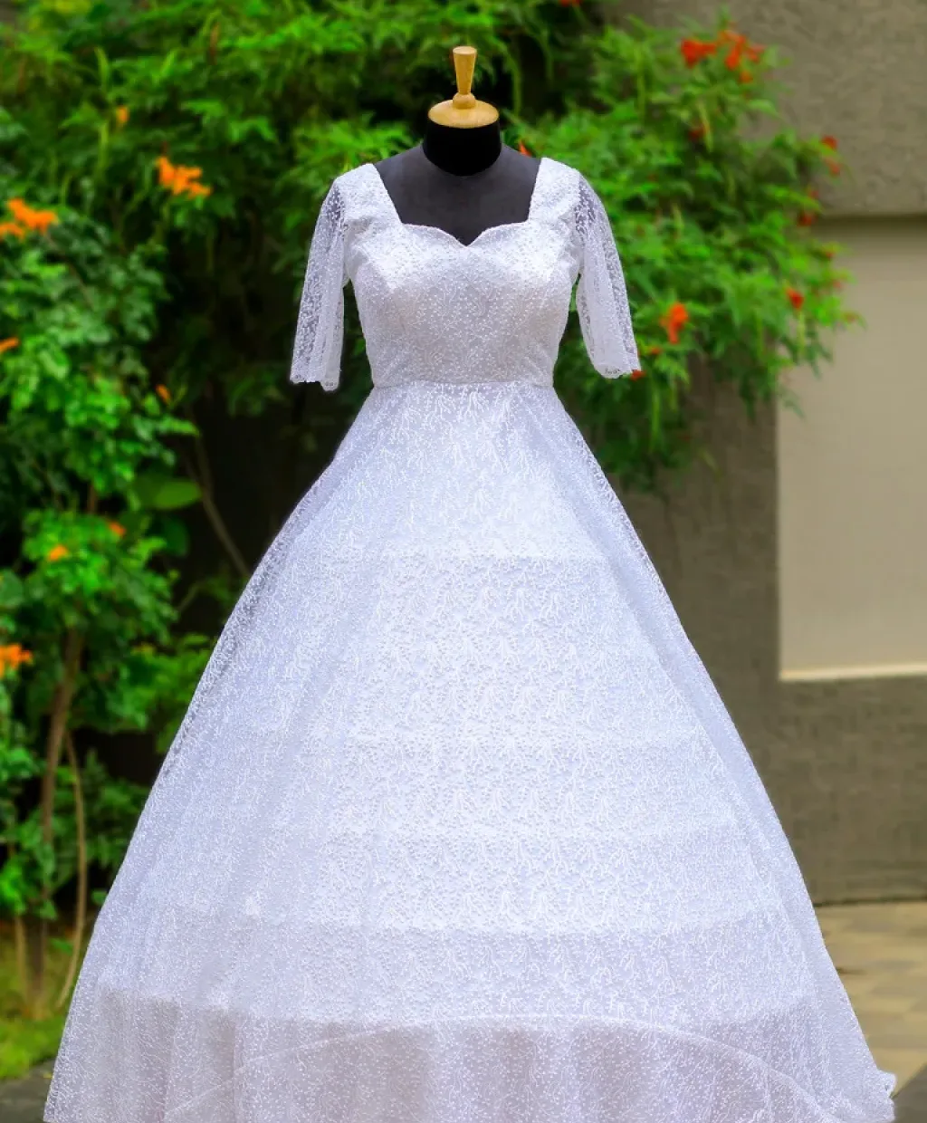 Christian bridal gown in Coimbatore