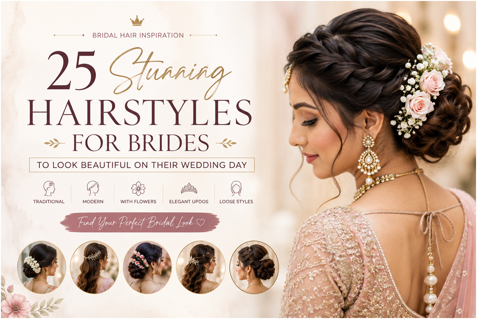 25 Stunning Hairstyles for Brides to Look Beautiful